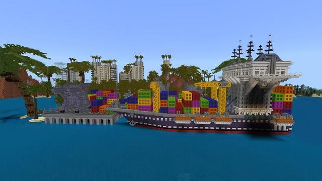 Screenshot of the Minecraft Bedrock Marketplace product Tropical City created by Street Studios.