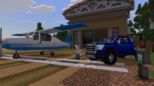 Screenshot of the Minecraft Bedrock Marketplace product Ultimate Airplanes created by Street Studios.