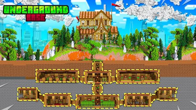 Thumbnail of the Minecraft Bedrock Marketplace product Unterirdische Basis created by Street Studios.
