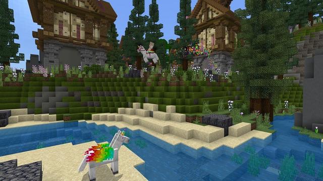 Screenshot of the Minecraft Bedrock Marketplace product Unicorn Castle created by Street Studios.