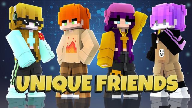 Thumbnail of the Minecraft Bedrock Marketplace product Unique Friends created by Street Studios.