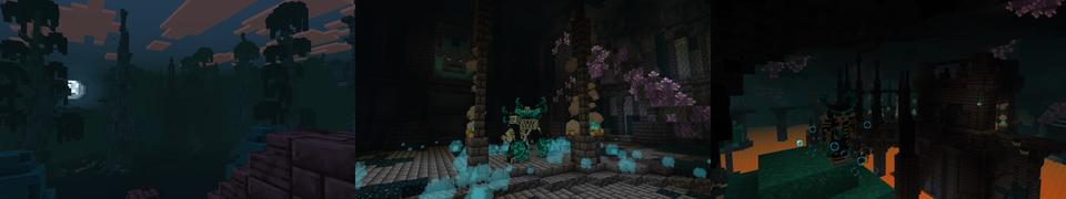 Panorama of the Minecraft Bedrock Marketplace product Warden Dungeon created by Street Studios.