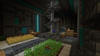 Screenshot of the Minecraft Bedrock Marketplace product Warden Underground Base created by Street Studios.