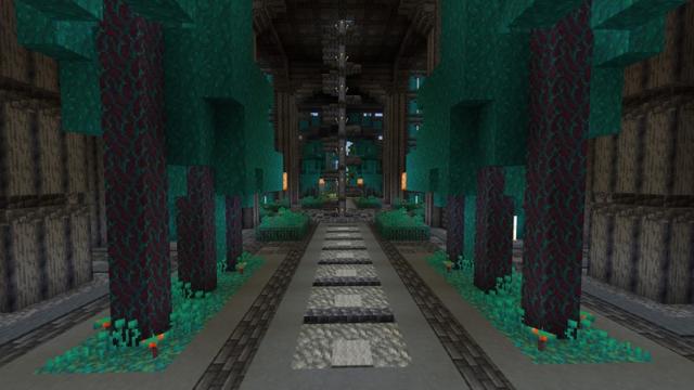 Screenshot of the Minecraft Bedrock Marketplace product Warden Underground Base created by Street Studios.