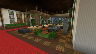 Screenshot of the Minecraft Bedrock Marketplace product Waterfall Mansion created by Street Studios.