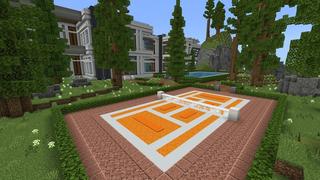 Screenshot of the Minecraft Bedrock Marketplace product Waterfall Mansion created by Street Studios.