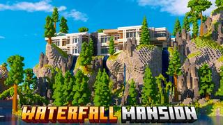 Thumbnail of the Minecraft Bedrock Marketplace product Waterfall Mansion created by Street Studios.