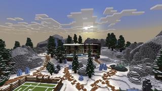 Screenshot of the Minecraft Bedrock Marketplace product Winter Billionaire Mansion created by Street Studios.