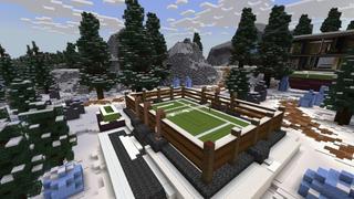 Screenshot of the Minecraft Bedrock Marketplace product Winter Billionaire Mansion created by Street Studios.
