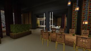 Screenshot of the Minecraft Bedrock Marketplace product Winter Billionaire Mansion created by Street Studios.