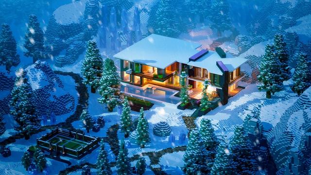 Thumbnail of the Minecraft Bedrock Marketplace product Winter Billionaire Mansion created by Street Studios.