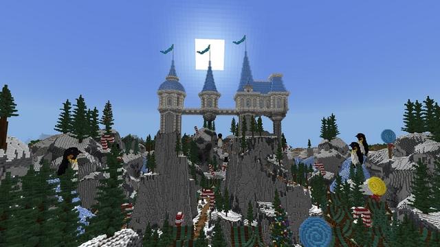 Screenshot of the Minecraft Bedrock Marketplace product Winter Dragons created by Street Studios.