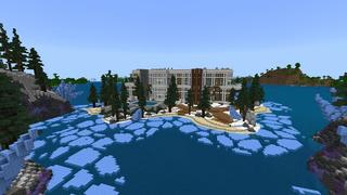 Screenshot of the Minecraft Bedrock Marketplace product Winter Millionaire Mansion created by Street Studios.