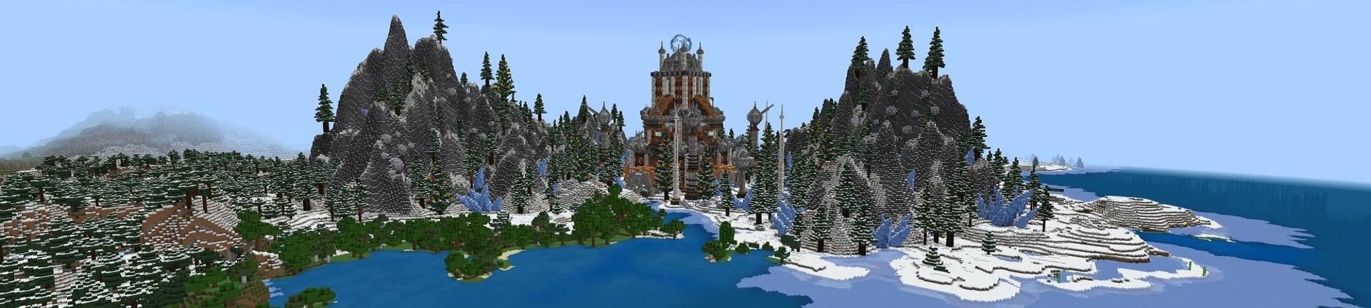 Panorama of the Minecraft Bedrock Marketplace product Winter Netherite Tools created by Street Studios.