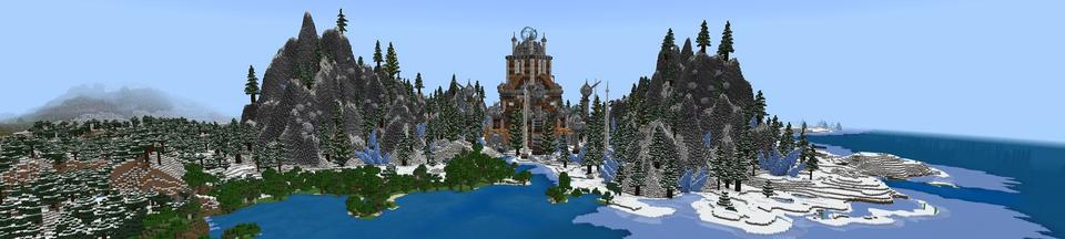 Panorama of the Minecraft Bedrock Marketplace product Winter Netherite Tools created by Street Studios.