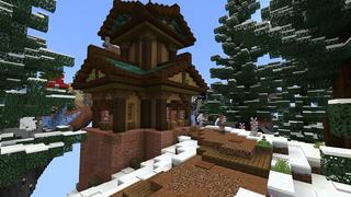 Screenshot of the Minecraft Bedrock Marketplace product Winter Skyblock created by Street Studios.