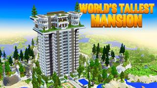 Thumbnail of the Minecraft Bedrock Marketplace product World's Tallest Mansion created by Street Studios.
