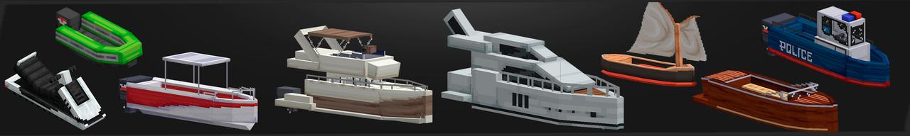 Panorama of the Minecraft Bedrock Marketplace product Yachts created by Street Studios.
