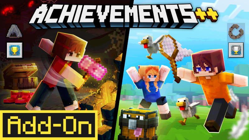 Thumbnail of the Minecraft Bedrock Marketplace product Achievements++ Add-On created by Syclone Studios.