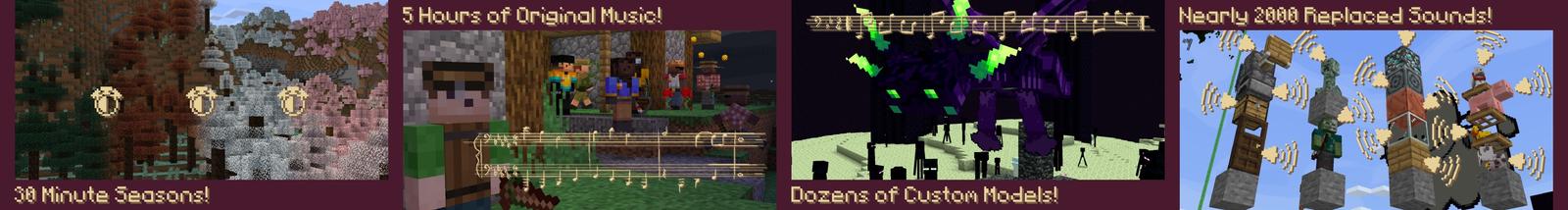 Panorama of the Minecraft Bedrock Marketplace product Askew: Audio Overhaul created by Syclone Studios.