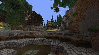 Screenshot of the Minecraft Bedrock Marketplace product Chroma Hills Medieval Village created by Syclone Studios.
