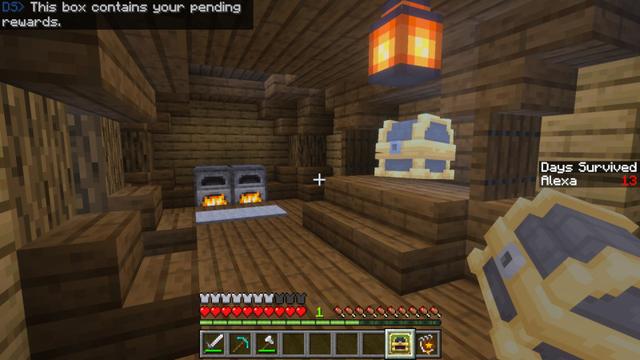 Screenshot of the Minecraft Bedrock Marketplace product Days Survived Lite created by Syclone Studios.
