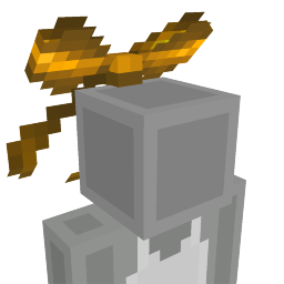 Thumbnail of the Minecraft Bedrock Marketplace product Gold Hair Ribbons created by Syclone Studios.