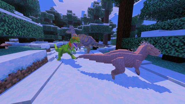 Screenshot of the Minecraft Bedrock Marketplace product Jurassic World Add-On created by Syclone Studios.