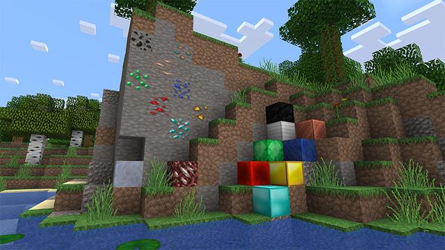 Screenshot of the Minecraft Bedrock Marketplace product Lithos HD Textures created by Syclone Studios.
