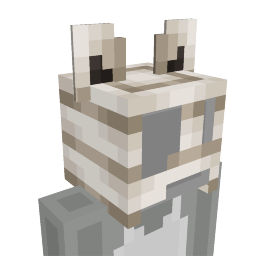 Thumbnail of the Minecraft Bedrock Marketplace product Mummy Kitty Head created by Syclone Studios.