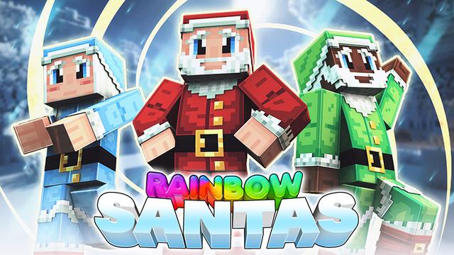 Thumbnail of the Minecraft Bedrock Marketplace product Rainbow Santas created by Syclone Studios.