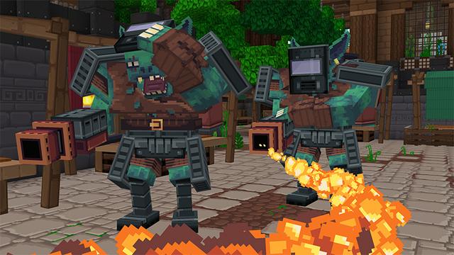 Screenshot of the Minecraft Bedrock Marketplace product Steampunk Inventors created by Syclone Studios.