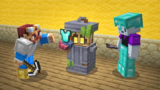 Screenshot of the Minecraft Bedrock Marketplace product One Man's Trash created by SystemZee's Workshop.