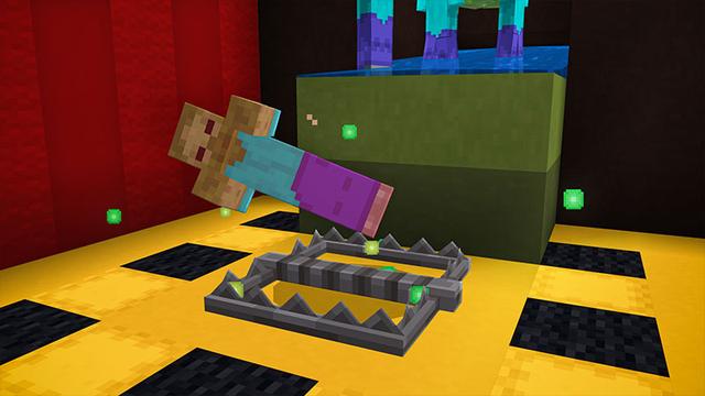 Screenshot of the Minecraft Bedrock Marketplace product Traps! created by SystemZee's Workshop.