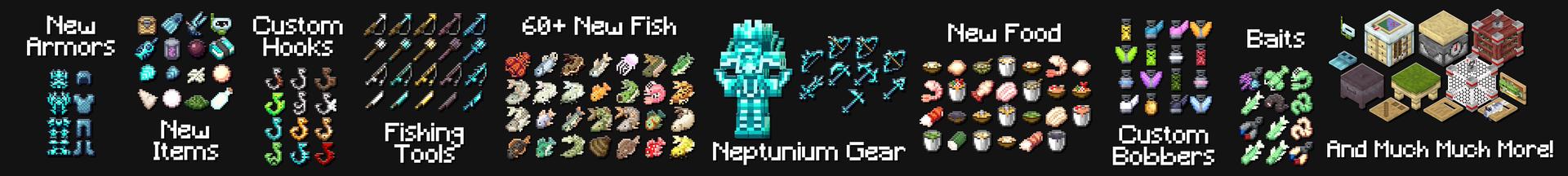 Panorama of the Minecraft Bedrock Marketplace product Aquaculture Add-On created by Team Metallurgy.