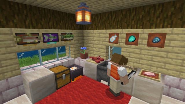 Screenshot of the Minecraft Bedrock Marketplace product Aquaculture Add-On created by Team Metallurgy.