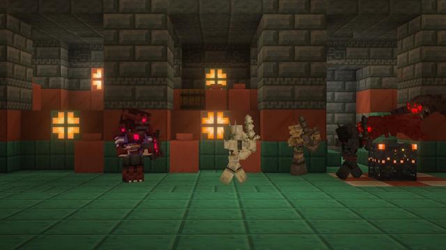 Screenshot of the Minecraft Bedrock Marketplace product Add-On «Bones» created by Team Metallurgy.