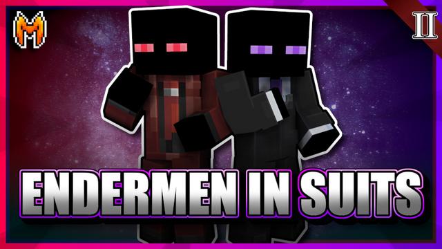 Thumbnail of the Minecraft Bedrock Marketplace product Endermen in Suits II created by Team Metallurgy.