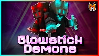 Thumbnail of the Minecraft Bedrock Marketplace product Glowstick Demons created by Team Metallurgy.