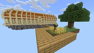 Screenshot of the Minecraft Bedrock Marketplace product Lucky Arcade Sky Block created by Team Metallurgy.