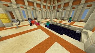 Screenshot of the Minecraft Bedrock Marketplace product Lucky Arcade Sky Block created by Team Metallurgy.