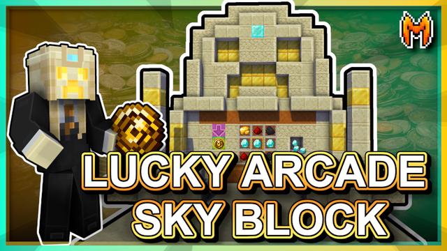 Thumbnail of the Minecraft Bedrock Marketplace product Lucky Arcade Sky Block created by Team Metallurgy.