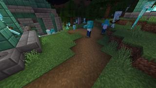 Screenshot of the Minecraft Bedrock Marketplace product MCS Diamond Mobs created by Team Metallurgy.