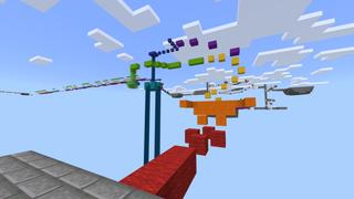 Screenshot of the Minecraft Bedrock Marketplace product Turbo Parkour Time Trial created by Team Metallurgy.