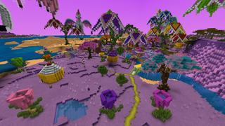 Screenshot of the Minecraft Bedrock Marketplace product Cupcakes & Rainbows created by Team Phoenix Studio.