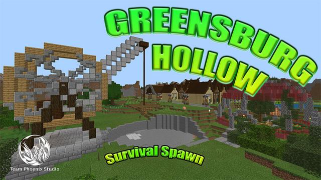 Thumbnail of the Minecraft Bedrock Marketplace product Greensburg Hollow created by Team Phoenix Studio.