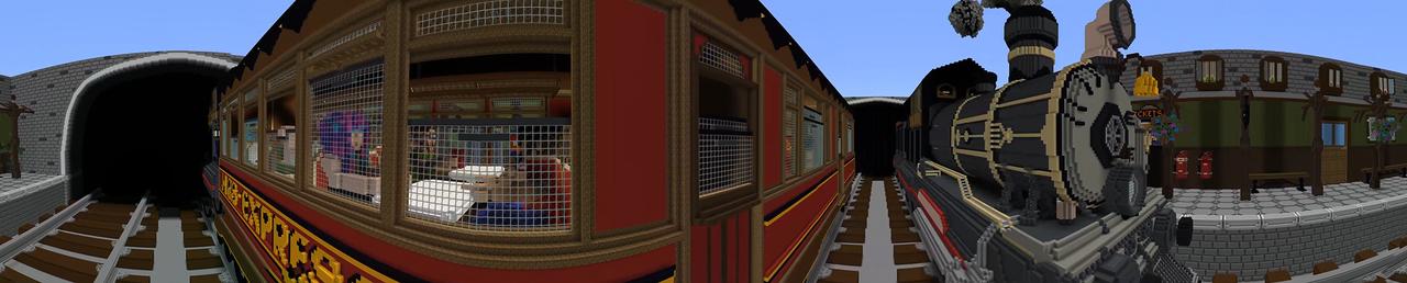 Panorama of the Minecraft Bedrock Marketplace product H&S Express created by Team Phoenix Studio.