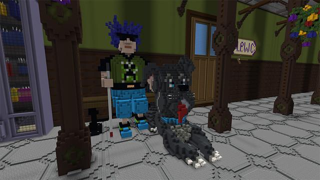 Screenshot of the Minecraft Bedrock Marketplace product H&S Express created by Team Phoenix Studio.