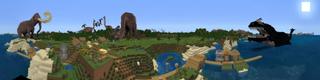 Panorama of the Minecraft Bedrock Marketplace product Isle Of Dinotopia created by Team Phoenix Studio.
