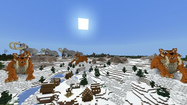 Screenshot of the Minecraft Bedrock Marketplace product Isle Of Dinotopia created by Team Phoenix Studio.